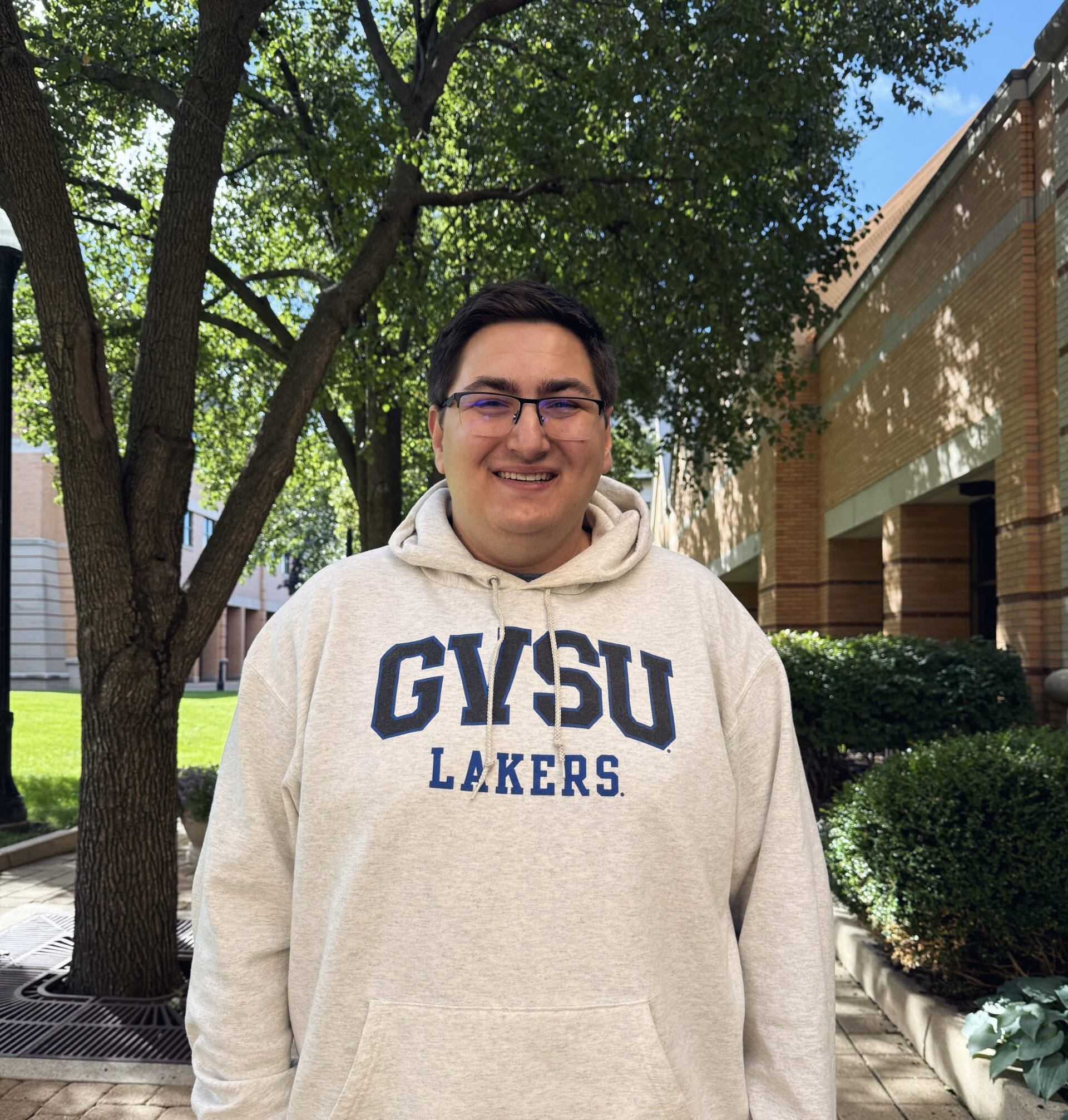 Scott Strayer smiling outside